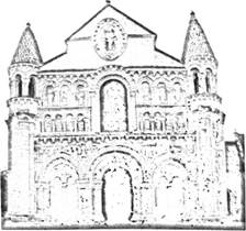 Церква Нотр-Дам па Гранд в Пуатье. 1130-1140.