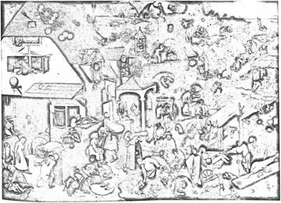 П. Брейгель. Фламандські прислів'я. 1559.