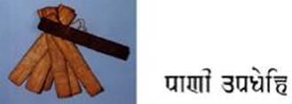Прото-книга Індії, написана знаками деванагарі.