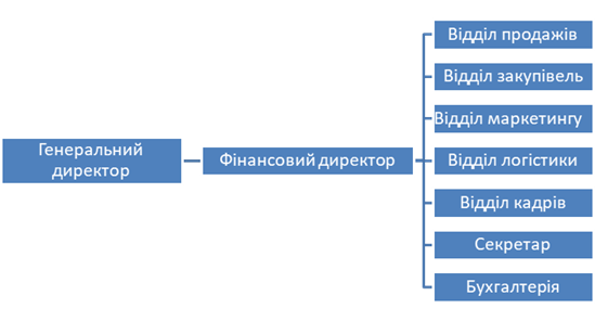Організаційна структура підприємства.
