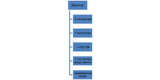 Організаційна структура підприємства.