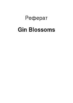 Реферат: Gin Blossoms