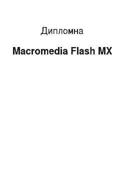 Дипломная: Macromedia Flash MX